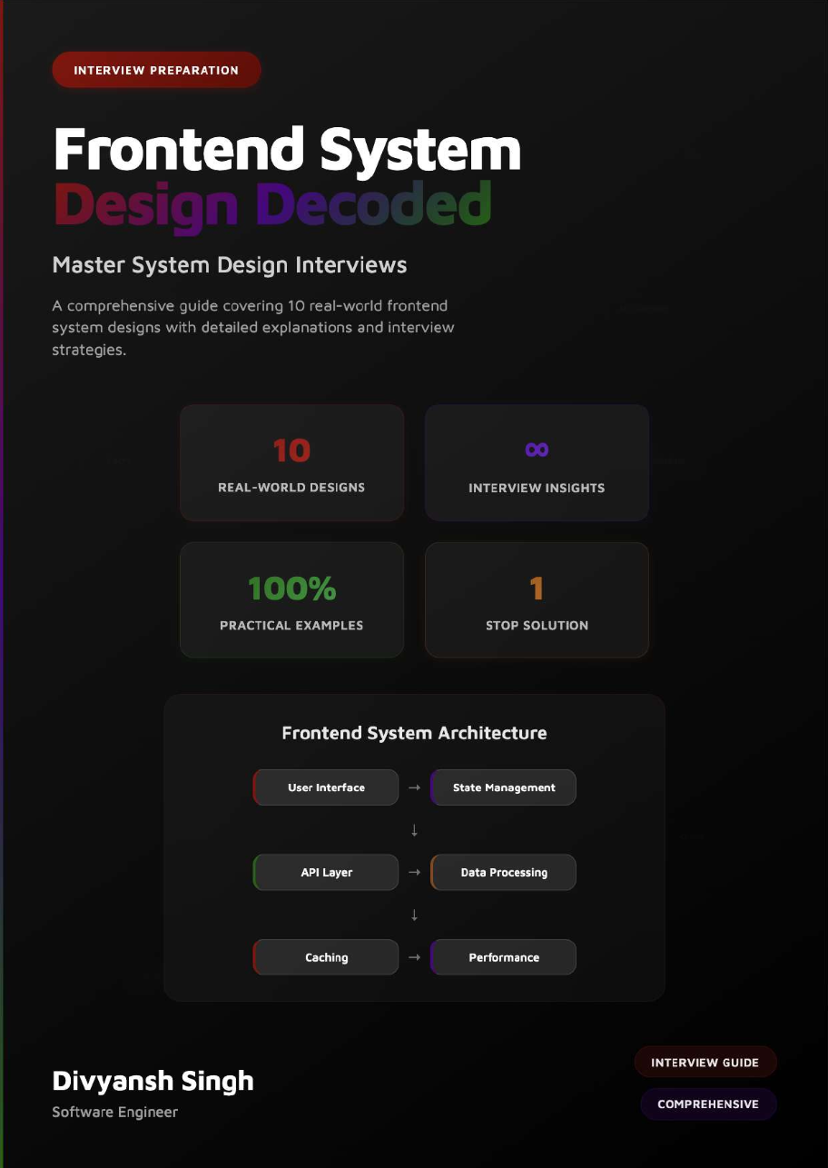 Frontend System Design Decoded